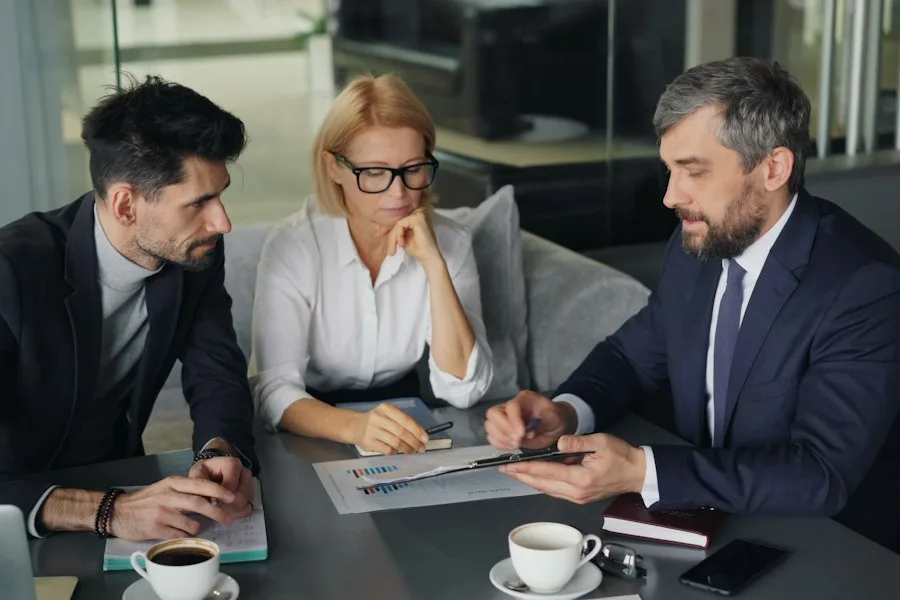 Reunião de negócios em um escritório